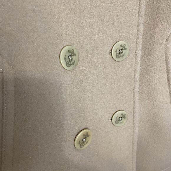 L. L. Bean Womens Classic Lambswool Peacoat - Size 6 Petite In Camel Tan - Picture 5 of 9